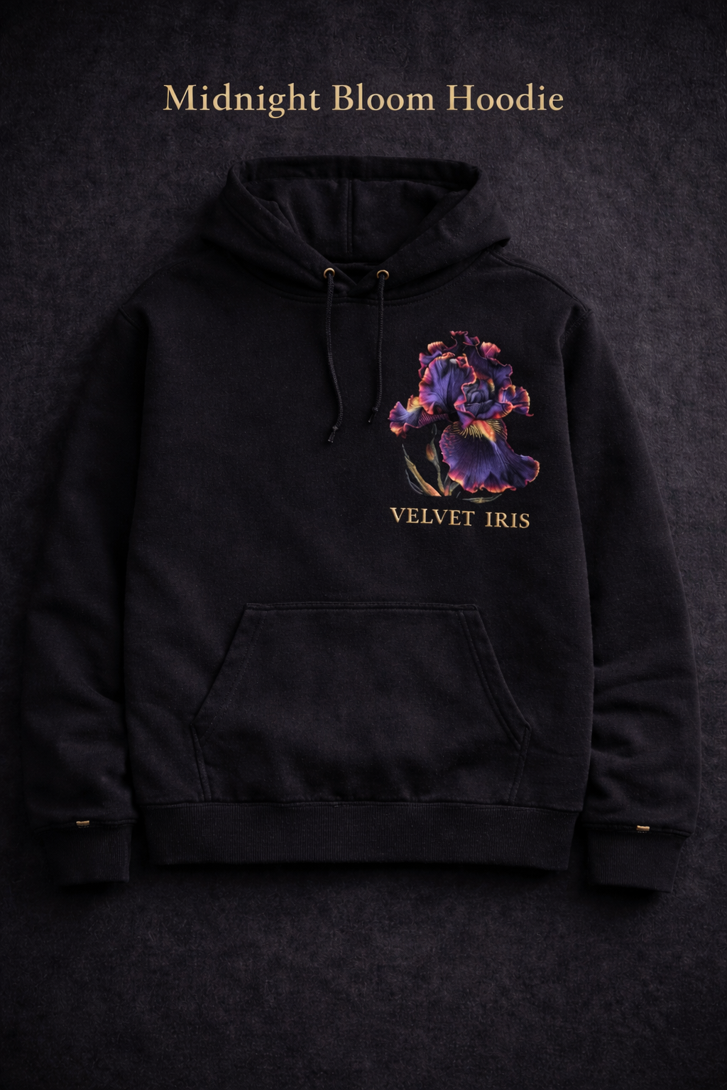 Midnight Bloom Hoodie – Velvet Iris