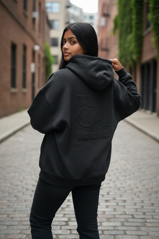 Midnight Bloom Hoodie – Velvet Iris